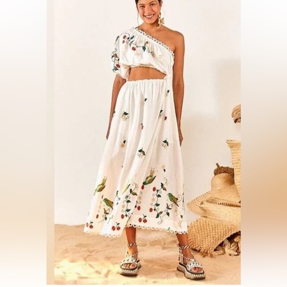 FARM Rio Dresses & Skirts - FARM Rio Pitanga Embroidery Maxi Dress